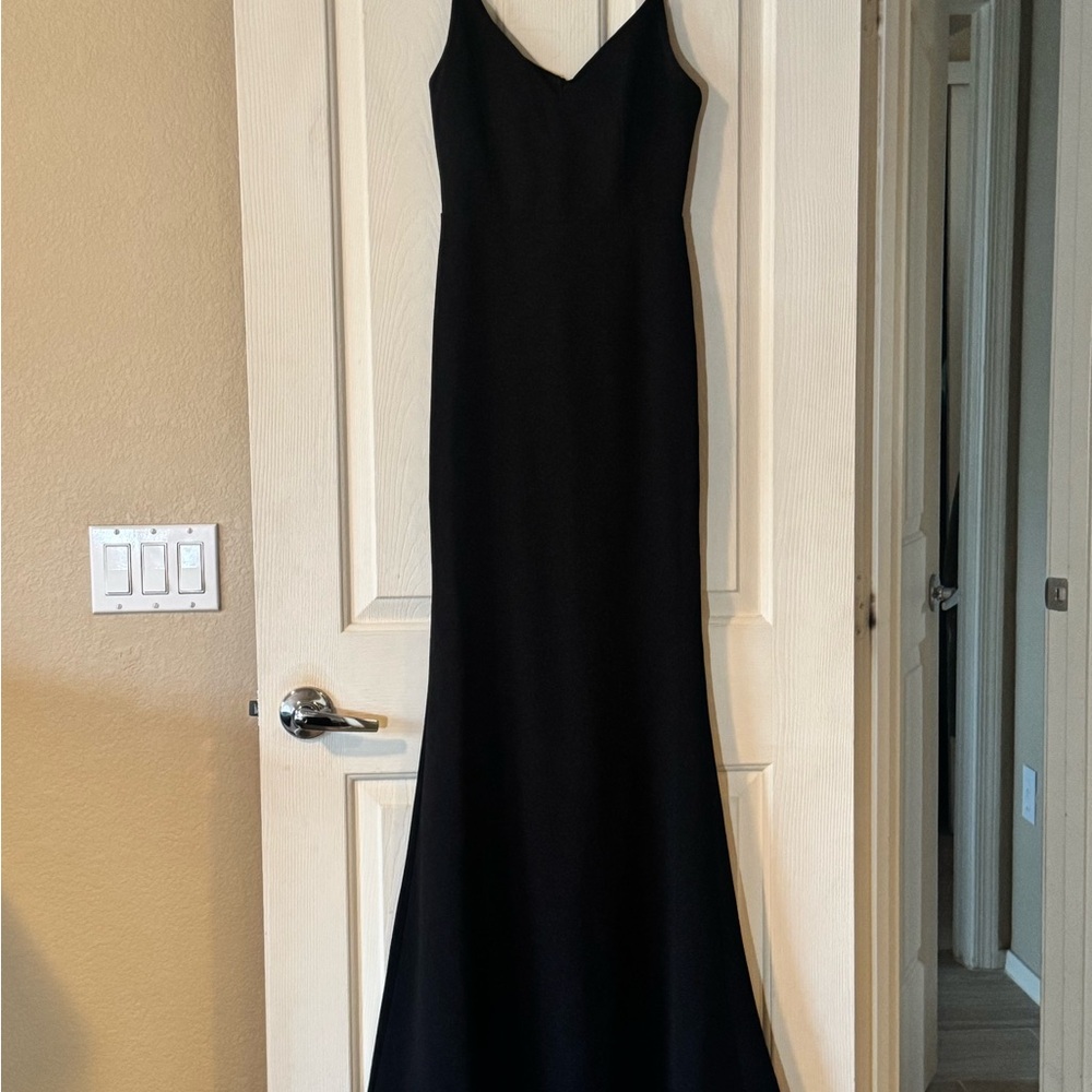 Lulu's Classic Black Maxi Dress